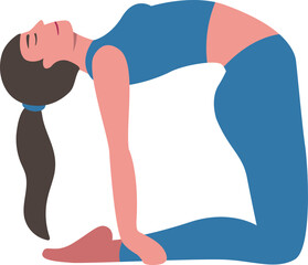 Fototapeta na wymiar woman yoga pose