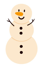 Snow man Icon.