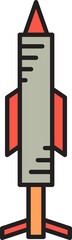 missile and rocket icon illustration