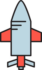 missile and rocket icon illustration