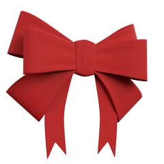 3d rendering illustration of a bow ribbon