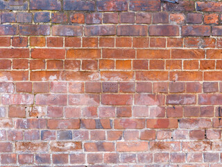 old red brick wall texture background.