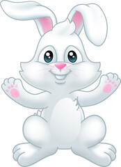 Obraz na płótnie Canvas Easter Bunny Rabbit Cartoon