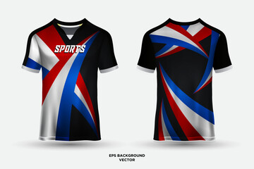 Elegant jersey design suitable for sports, racing, soccer, gaming and e sports vector