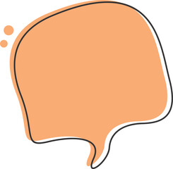 Speech Bubble Cartoon Illustration