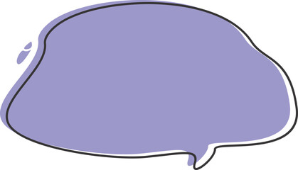 Speech Bubble Cartoon Illustration