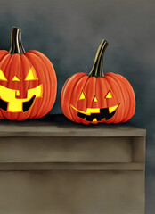 dia das bruxas, abóbora, outonal, laranja, feriado, lanterna, outubro, assustador, cruel, cara, celebração, ilustração, escuro, alimento