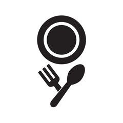 Spoon and Fork Icon Vector Illustration Design