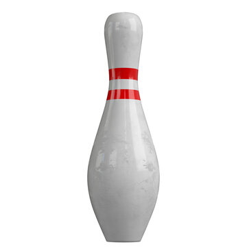 3d rendering illustration of a bowling pin
