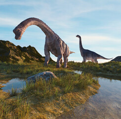 Brachiosaurus nature