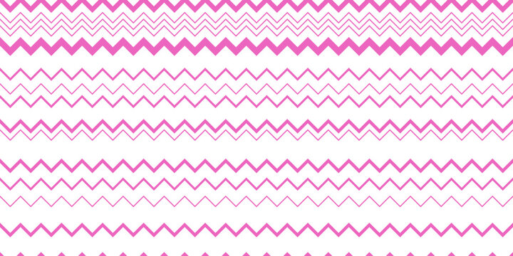 Chevron Seamless Pink Vector Pattern