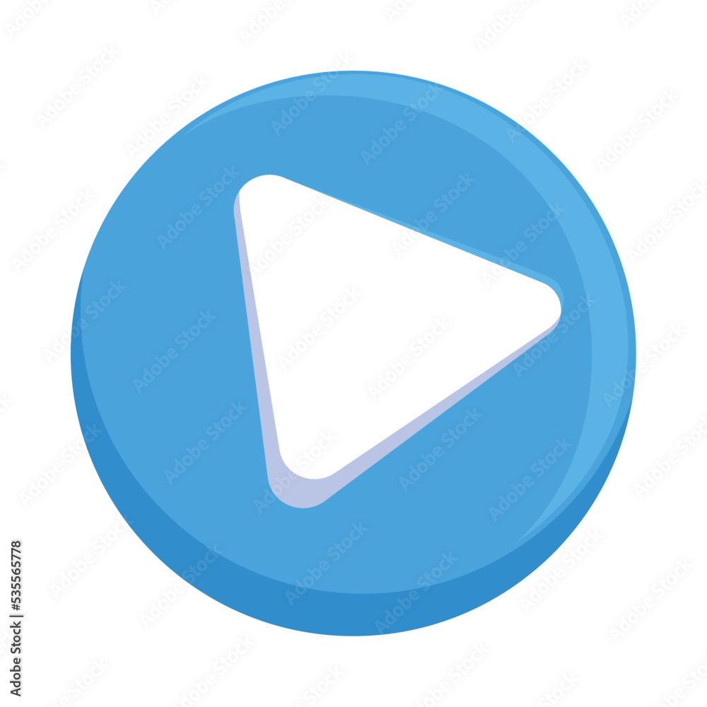 Sticker icon video play social media