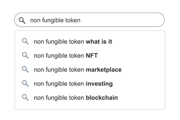 Non fungible token online search