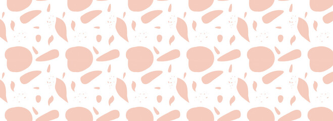 Abstract artistic seamless pattern with trendy hand drawn textures, spots, brush strokes.