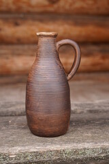 Ceramics, a ceramic product made with their own hands, made on a potter's wheel, jug, mug, clay, ornament.