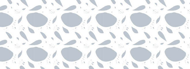 Abstract artistic seamless pattern with trendy hand drawn textures, spots, brush strokes.