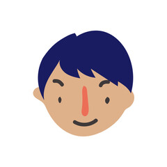 cute family face avatar