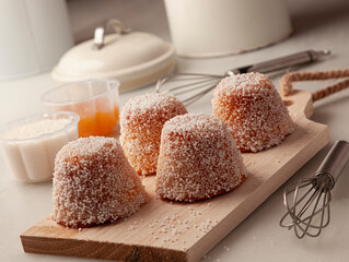 Pumpkin cupcakes with sugar balls
