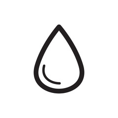 Water Drop Icon Vector Illustration