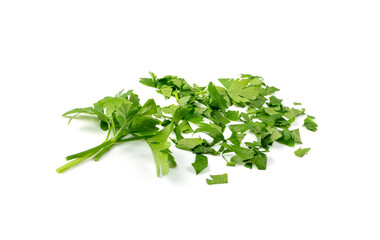 Chopped Parsley Leaves Isolated