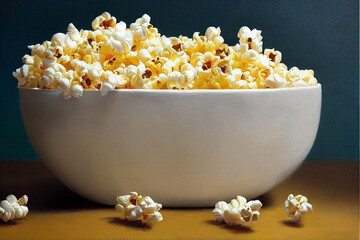 A classic painting of Popcorn 