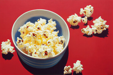 A classic painting of Popcorn 