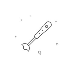Immersion blender simple vector line icon. Symbol, pictogram, sign isolated on white background. Editable stroke. Adjust line weight.