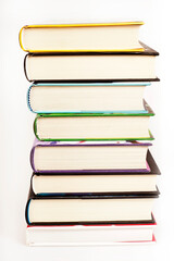 stack of books, isolated