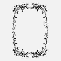 Frame, in the style of an ornament, Vector illustration eps 10, Art.