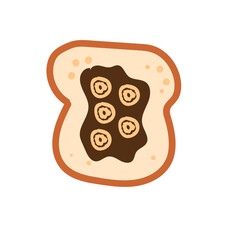breakfast bread with jam