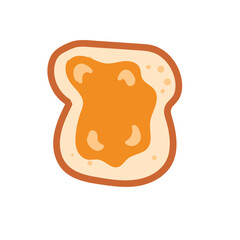 breakfast bread with jam