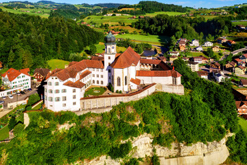 Werthenstein monastery in Lucerne canton, Switzerland - obrazy, fototapety, plakaty