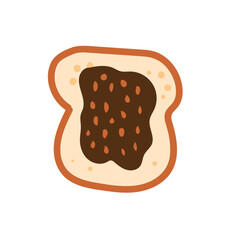 breakfast bread with jam