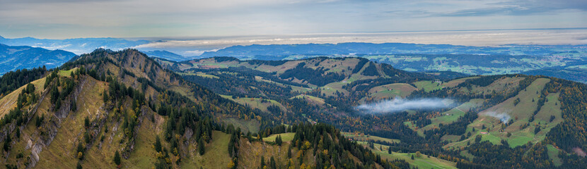 Naklejka premium Hochgrat an der Nagelfluhkette Allgäu