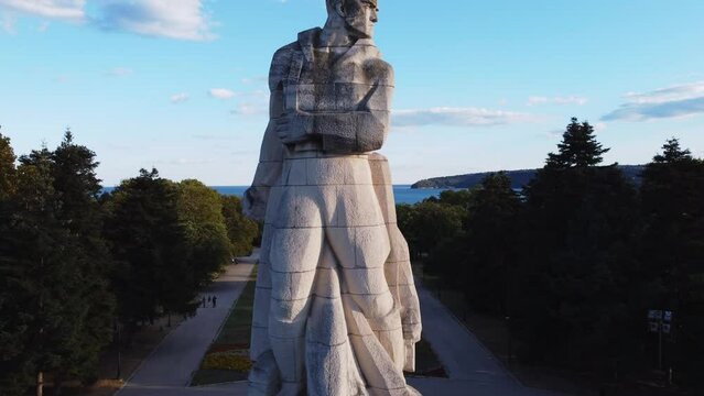Memorial pantheon in the seaside park in Varna, Bulgaria. 