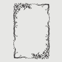 Frame, in the style of an ornament, Vector illustration eps 10, Art.