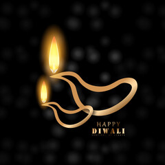 Banner for indian festival DIWALI vector illustration - obrazy, fototapety, plakaty