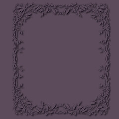 Frame, in the style of an ornament, Vector illustration eps 10, Art.
