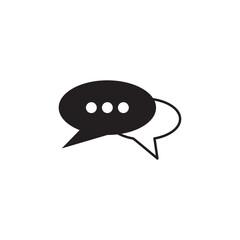 Chat Speech Bubble Icon Vector Illustration Design