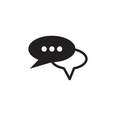 Chat Speech Bubble Icon Vector Illustration Design