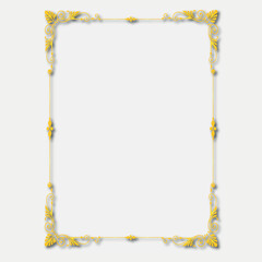 Obraz premium Frame, in the style of an ornament, Vector illustration eps 10, Art.