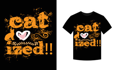 Cat t-shirt design