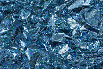 Holographic iridescent wrapping paper radiant background