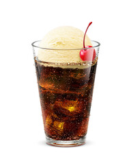 イラスト コーラフロート リアル グラス 飲み物 