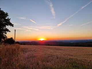 Fototapeta na wymiar Westerwald Sonnenuntergang