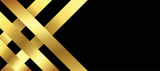 Abstract black and gold luxury background with abstracts