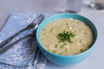 food made with quinoa. Healthy food concept.