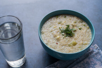 food made with quinoa. Healthy food concept.