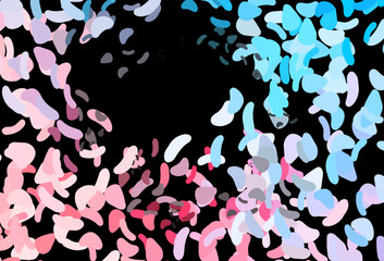 Dark Blue, Red vector backdrop with abstract shapes.