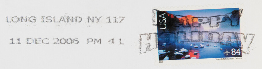 stamp briefmarke vintage retro gestempelt frankiert cancel papier paper usa weihnachten christmas...